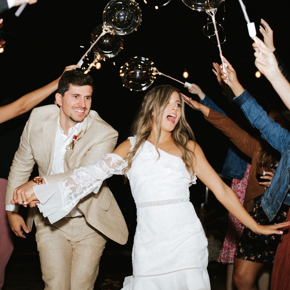 White One Shoulder Ruffled Dress - Picture 5 of 5